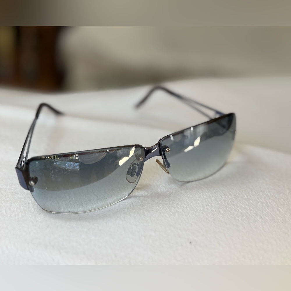 Stylish Blue-Grey Rectangle Frame Sunglasses - image 4